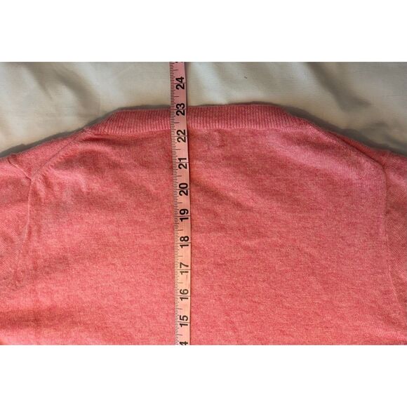 EUC J. Crew Factory Cotton Wool Blend Teddie sweater, Heather Tea Rose, Sz M - Picture 6 of 6